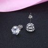 Zirconium, earrings, fashionable accessory, crystal earings, jewelry, silver 925 sample, European style, wholesale