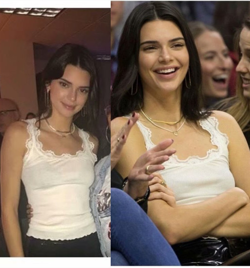 2019 spring and summer new European and American street shooting same style lace slim-fit short I-shaped vest camisole base