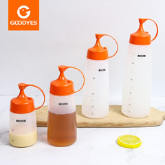 Scaled squeeze bottle squeeze-type plastic jam bottle salad dressing kitchen sauce oil bottle factory direct supply wholesale