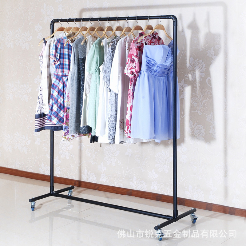 couture Horizontal bar Stainless steel Clothing display Arc Clothing racks Stainless steel Longmen frame Children's clothing Display rack