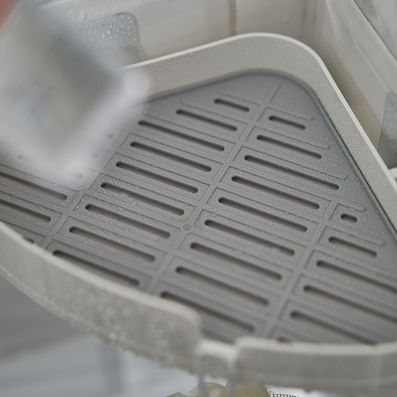 Baño triángulo rack de almacenamiento ponche libre cocina baño colgante de pared baño Baño rack de almacenamiento