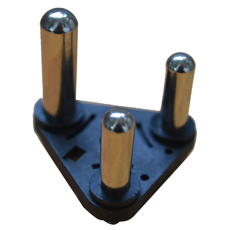 大南非电源五金支架 小南非充电器插头铜配件 适配器法国头内架