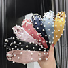 Hair accessory from pearl, fashionable headband for face washing, European style