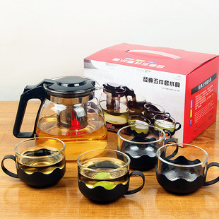 Глянцевый чайный сервиз, комплект, заварочный чайник, ароматизированный чай, оптовые продажи, подарок на день рождения