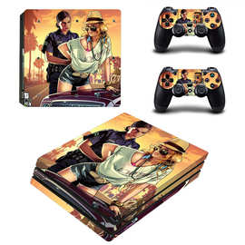 源头厂家PS4 PRO游戏机贴纸 植物系列时尚保护膜skin个性化图片