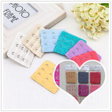 三排三扣文胸延长扣 三排3扣内衣加长搭扣 厂家直销 独立包装电镀