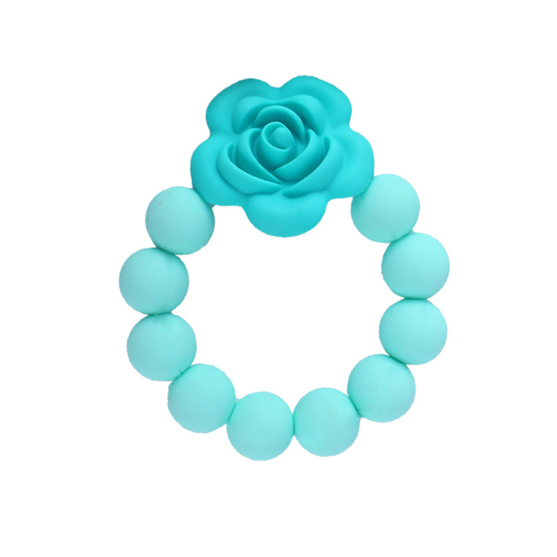 Nueva silicona mordedor bebé juguetes molares de silicona suministros maternos y infantiles mordida pegamento mordedor juguetes Comercio exterior ventas directas