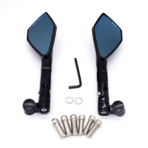 Motorcycle rearview mirror modified mirror pentagonal CNC reversing auxiliary mirror cross-border hot selling new electric vehicle reflector