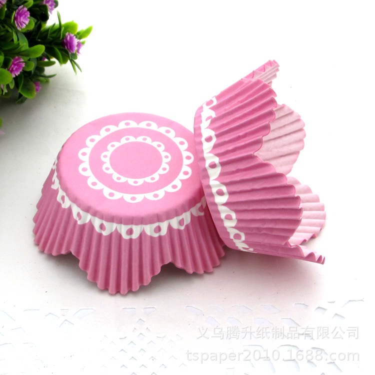 蛋糕防油纸托 100个装 48*60mm 节假日烘焙工具 花瓣纸杯