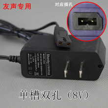 上海友声电子秤充电器4V6V圆头扁头电池台秤称重仪表电源适配器