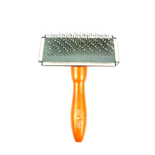 Anti-static wooden comb pet products cat and dog grooming stainless steel knot-opening massage hair removal needle comb fur brush