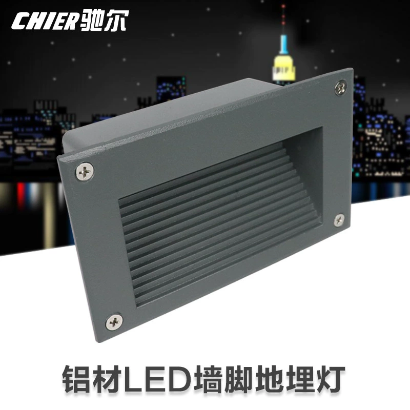 Светодиодные наружные погребенные фонари водонепроницаемые Угловые фонари квадратные встроенные ножные фонари лестничные фонари ступенчатые огни 3W