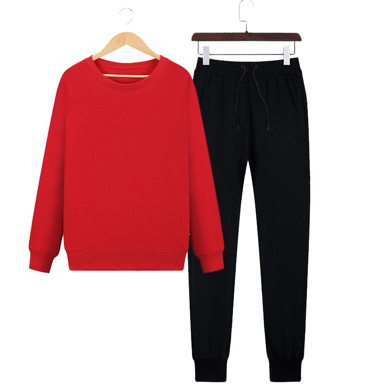 Blank Sweat Wholesale Camp Pure Autumn and Winter Crewneck Suit Winter Camp Sweat Print Customization
