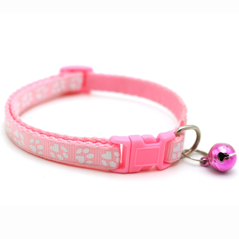Casual Pp Solid Color Footprint Pet Collar display picture 3