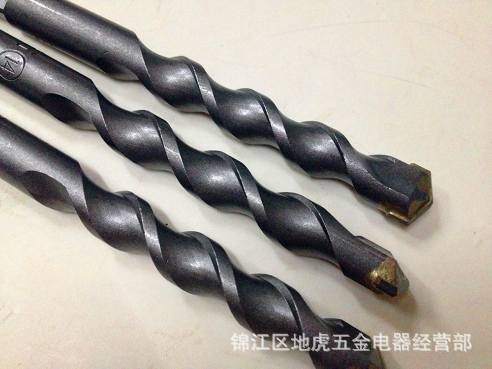 供应三石150mm合金4坑电锤钻头 冲击钻头方柄圆柄规格齐全