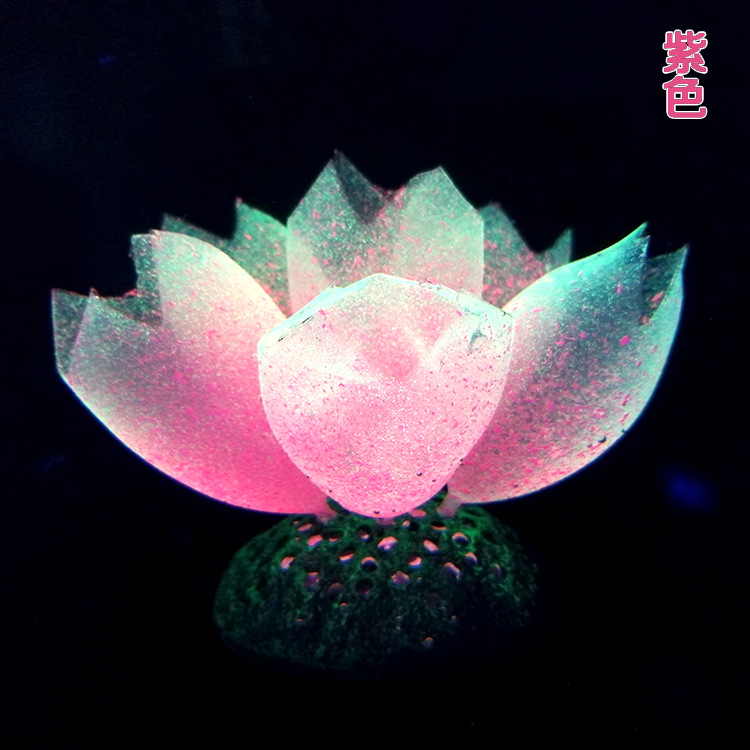 Acuario paisaje decoración luminosa fluorescente burbuja coral Silicona