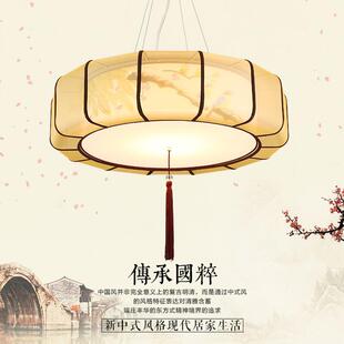 现代新中式灯笼吊灯中国风铁艺仿羊皮灯笼茶楼走廊餐厅酒店过道灯-阿里巴巴