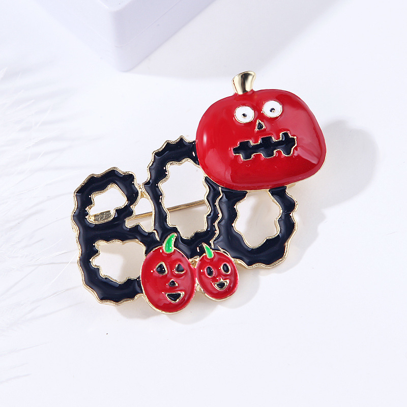 Halloween Pumpkin Head Brooch Personalized Alloy Pin Accessory_voghion.com