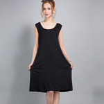 宽松大码 女双U连衣裙 居家服 背心裙 大摆连衣裙 250斤 加肥