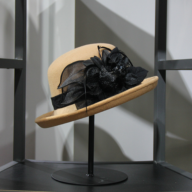 Party hats Fedoras hats for women Bowler Hat Women Woolen pot hat