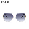 Retro glasses, sunglasses, transparent decorations, European style, gradient, internet celebrity