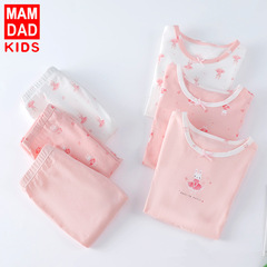 Baby innerwear set autumn and winter new A-class unisex children's autumn top and bottom set children's innerwear factory wholesale