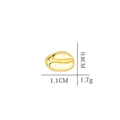 European and American clothing corsage manufacturers wholesale coffee appliance series badges metal coffee bean brooch collar pin accessories
