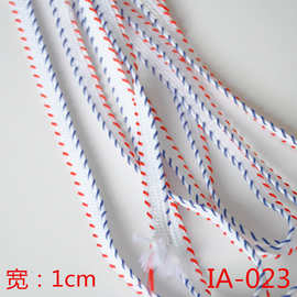 厂家直销1公分蜈蚣绳双色裤子抽绳服饰辅料子母带可加工绳带rope
