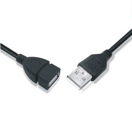 背包通用黑色usb延长线公对母数据线 公对母USB2.0延长线现货批发
