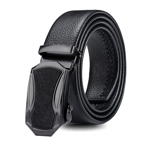 Internet celebrity baby's breath belt, men's automatic buckle belt, men's double-edged wear-resistant belt manufacturer