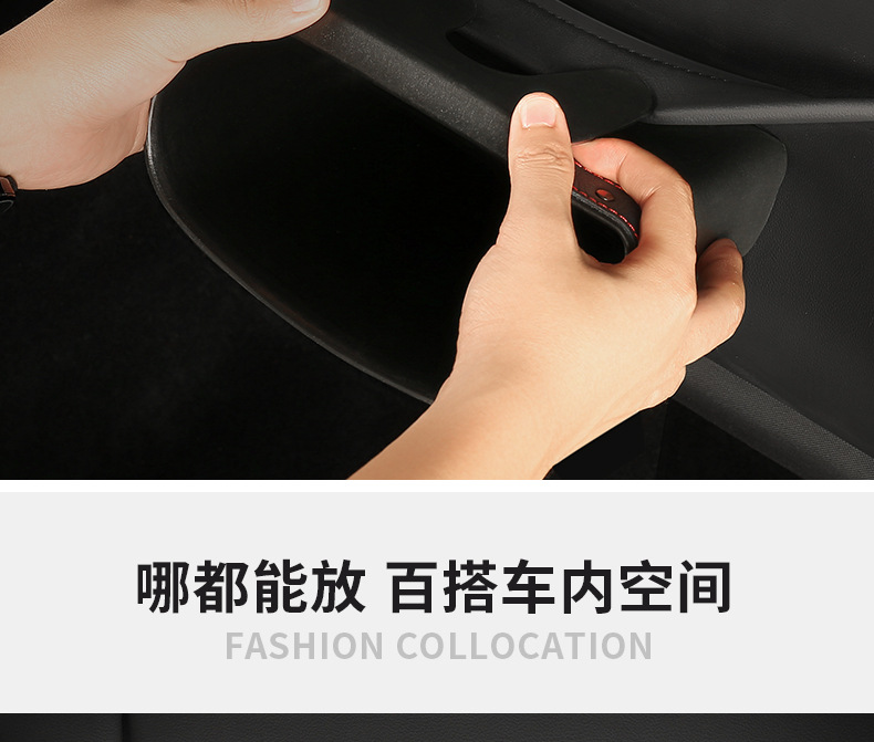 Car-Mounted Trash Can, In-Car Garbage Bag, Hanging Car Accessory Storage Bin, Waterproof and Pressure-Resistant