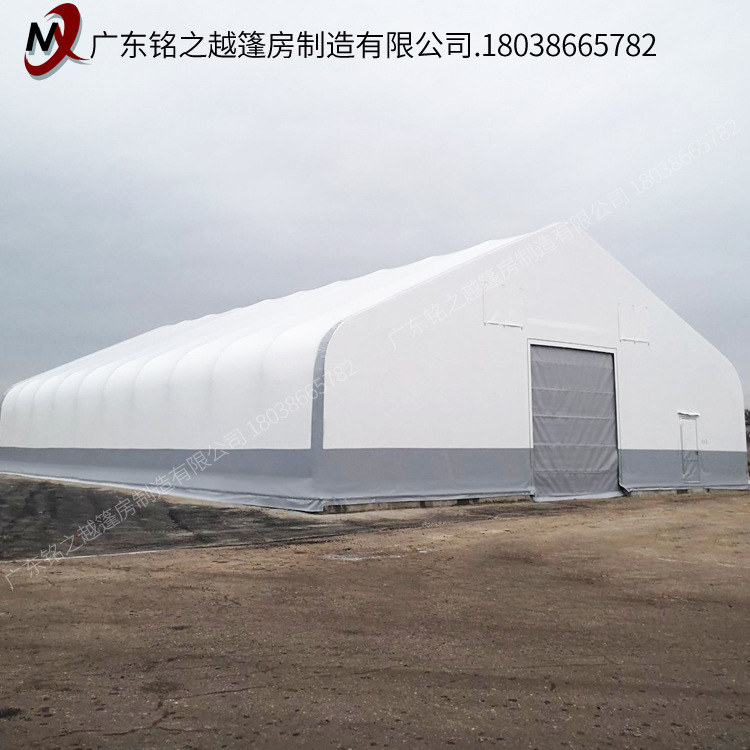 户外大型仓储车间篷房 工业铝合金篷房 可移动弯柱篷房停机库篷房