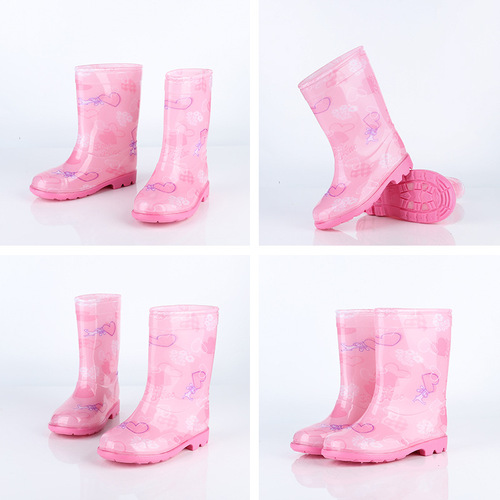 Stargazing Waterproof Rain Boots for Kids and Students, Anti-Slip, Korean Style, Fashionable, Warm Insulation, All-Season Water Shoes