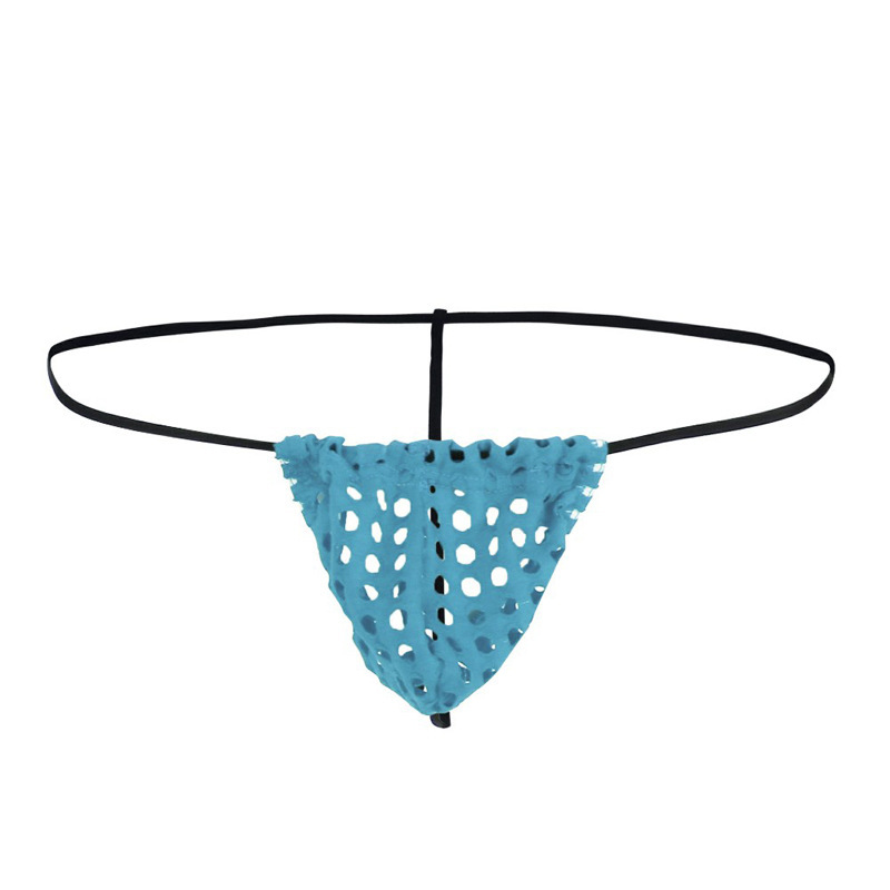 Men's Underwear Physiological Breathable Fishing Net Thong Men's Valentine's Day Fun Gift Single Ding Pants Men WX003