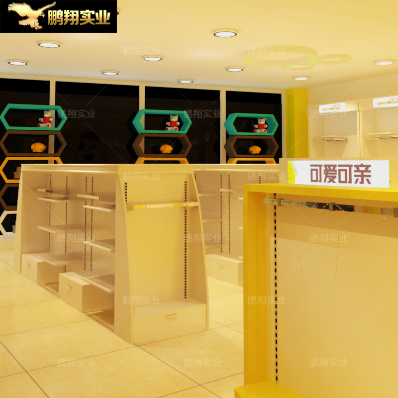 母婴店展柜厂家直销奶粉展示柜 木质烤漆货架 江西母婴店展柜定制