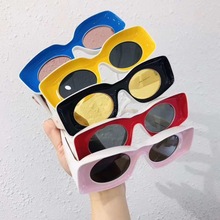 新款個性內凹型鏡框太陽鏡誇張造型歐美狂野派墨鏡跨境速賣通眼鏡