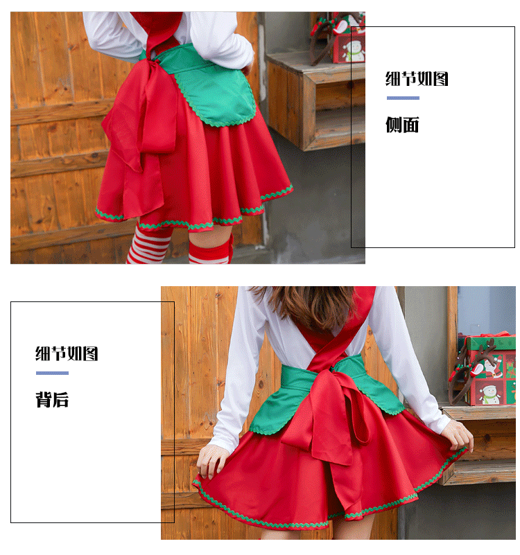 Christmas New Cute And Sweet Christmas Costumes Stage Costumes display picture 9