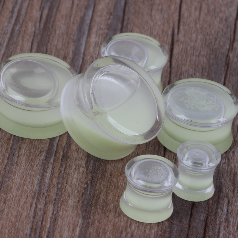 Acrylic Luminous Ear Stretcher - Glow in the Dark Ear Expansion Piercing Jewelry 20mm detail image 8