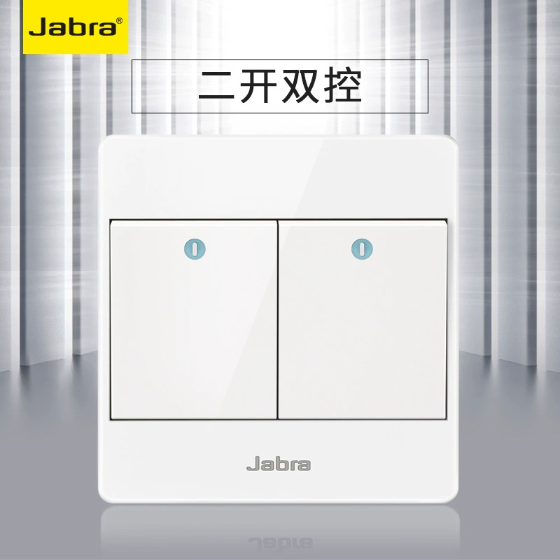 Сетевой переключатель Jiebon 86 темной установки белый дом один открытый пятислотовый розетка с двойным управлением переключателем пористая панель