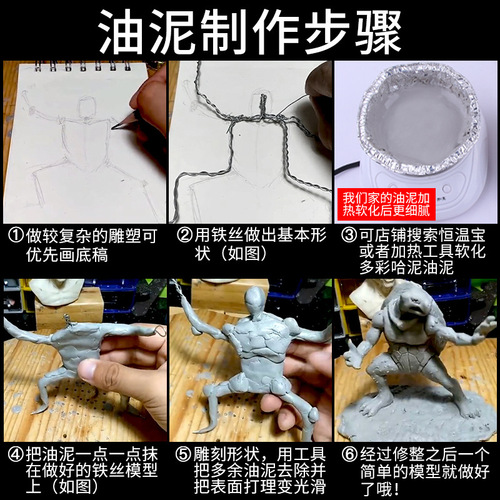 Manufacturer wholesale can recycle fine carving hard sludge oil and can carve hand model sludge mold