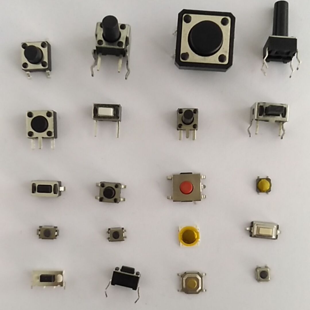 厂家直销轻触按键侧按开关 带支架开关 带柱无柱 环保耐温