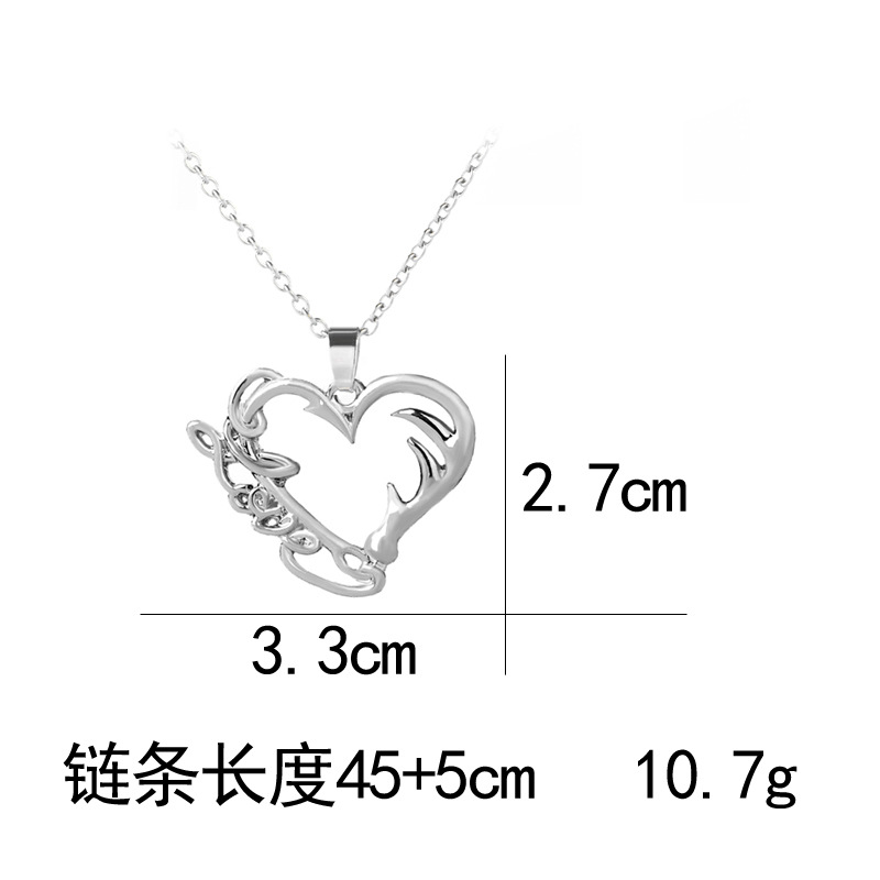 Fashion Creative New Hollow Love Love Pendant Necklace  Nihaojewelry Wholesale display picture 1