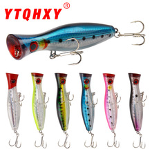 Floating Popper Fishing Lures 80mm 10g Hard Plastic Baits Fresh Water Bass Swimbait Tackle Gear