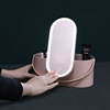 Creative mini portable makeup mirror LED charging makeup mirror small night light travel makeup platform makeup mirror