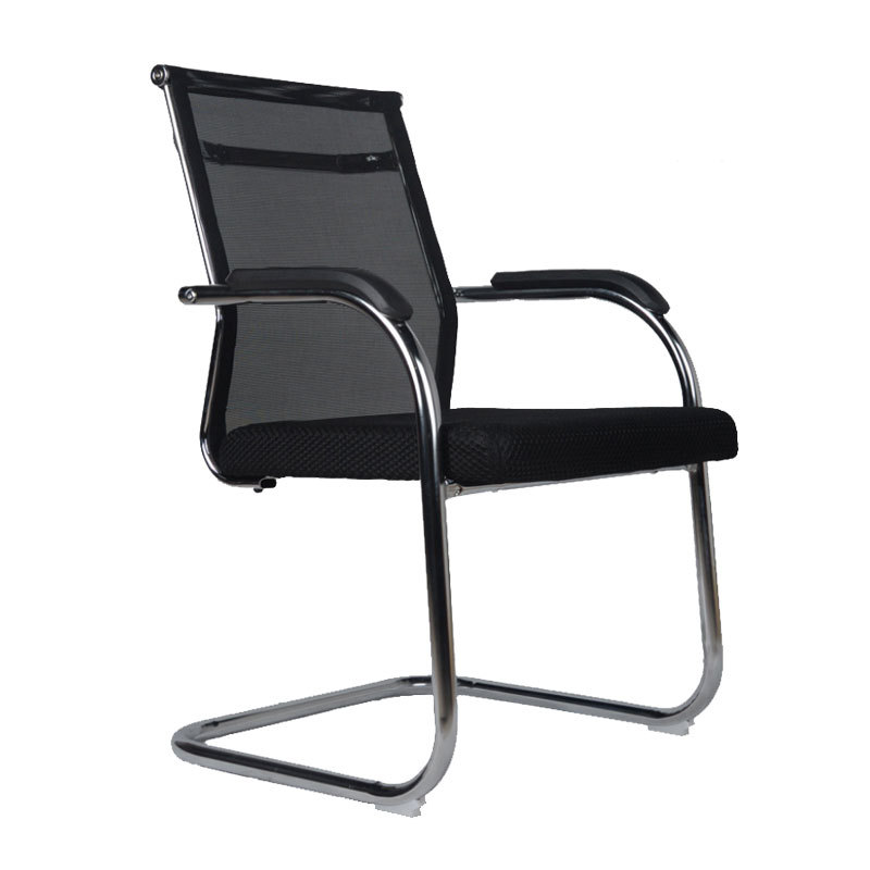 廠家直供皮質網布辦公椅弓形高背人體工學電腦椅職員會議接待椅子