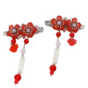 Chinese hairgrip with tassels, cute small bell, Chinese style, flowered