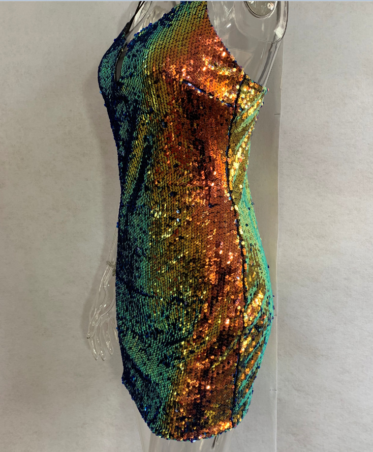 Heavy Sequined Bodycon Dress For Women