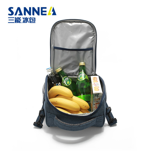 SANNE new portable lunch bag, outdoor picnic bag, small folding thermal bag, aluminum film fresh-keeping ice bag