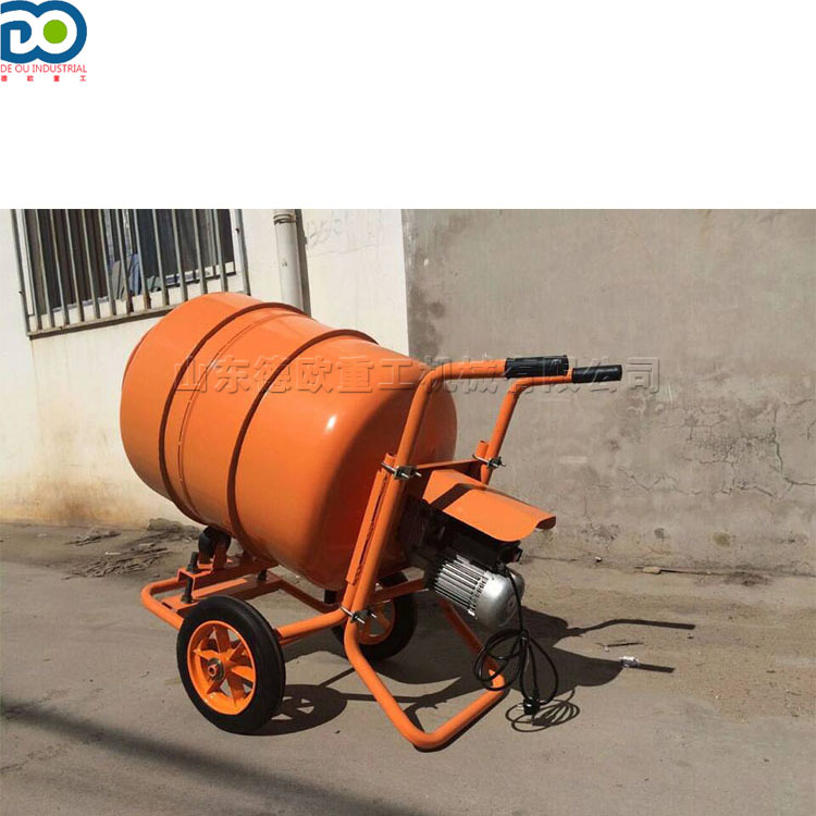 德欧牌建筑工地用混泥土搅拌机 小型饲料拌料机 手推式电动滚料机