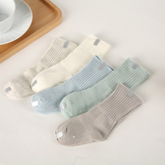 純色兒童中筒襪春夏四季寶寶襪雙針無線頭純棉嬰兒襪子批發